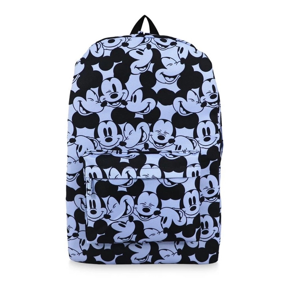 Disney Mickey Mouse Backpack Unisex OS Blue Black All Over Print Character Bag